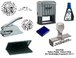 &lt;b&gt;Notary Stamps, Embossers. Pads and Ink&lt;/b&gt;