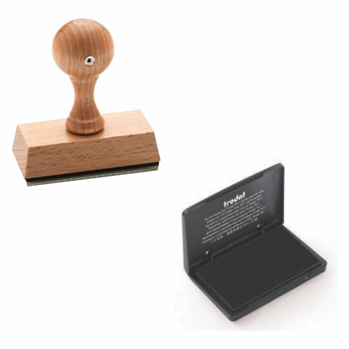 PACKAGE E (Notary Hand Stamp and Stamp Pad)